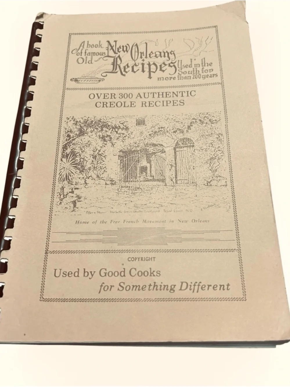 A Antique vintage Book of Famous Old New Orleans Recipes